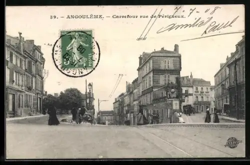 AK Angoulême, Carrefour rue de Périgueux