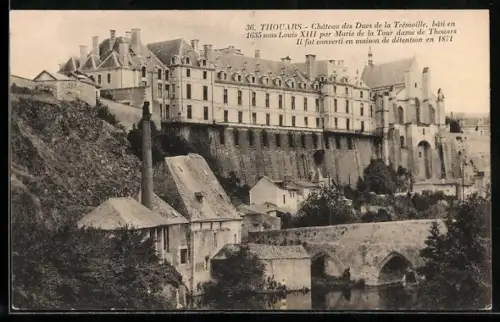 AK Thouars, Château des Ducs de la Trémoïlle, maison de détention depuis 1871