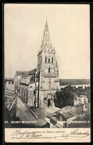 AK Saint-Maixent, Clocher de l`Église Abbatiale
