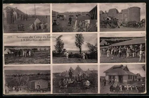 AK Larzac, Souvenir du Camp du Larzac 1919
