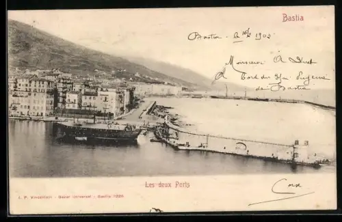 AK Bastia, Les deux Ports et la vue sur la ville côtière