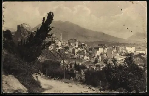 AK Corte, Vue panoramique sur la ville et les montagnes environnantes