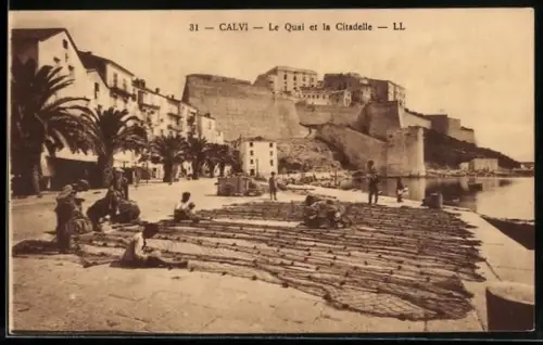 AK Calvi, Le Quai et la Citadelle