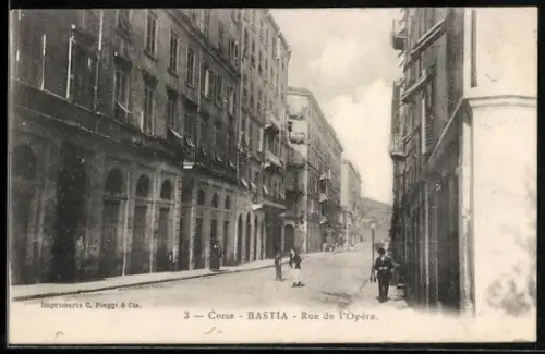 AK Basti /Corse, Rue de l`Opéra