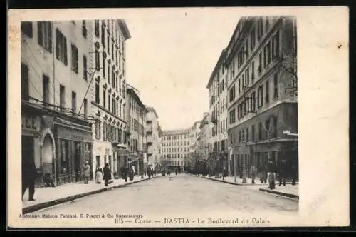 AK Bastia /Corse, Le Boulevard du Palais