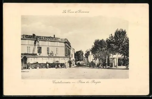 AK Castelsarrasin /T.-et-G., Place du Regrès
