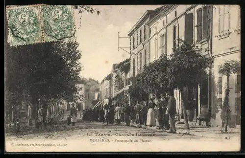 AK Molières /Tarn-et-Garonne, Promenade du Plateau