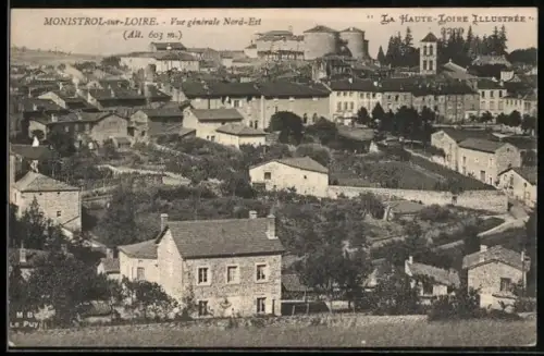 AK Monistrol-sur-Loire, Vue générale Nord-Est