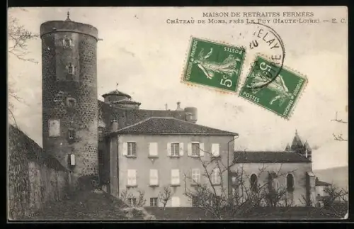 AK Mons /Le Puy, Maison de retraites fermées, Château de Mons