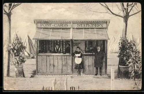AK Verkaufsstand für Ansichtskarten und Schreibwaren