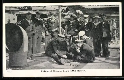 AK A Game of Chess on Board H.M.S. Renown, Kriegsschiff