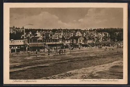 AK Seebad Bansin, Strand mit Familienbad
