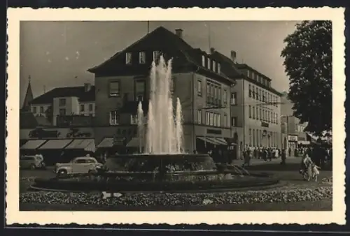 Foto-AK Kaiserslautern, Fackelrondell