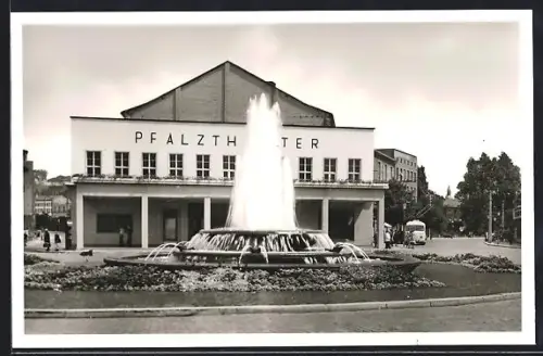 AK Kaiserslautern /Pfalz, Fackelrondell, Pfalztheater