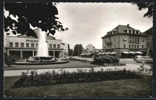 AK Kaiserslautern /Pfalz, Fackelrondell, Fruchthallstrasse