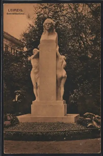 AK Leipzig, Schillerdenkmal