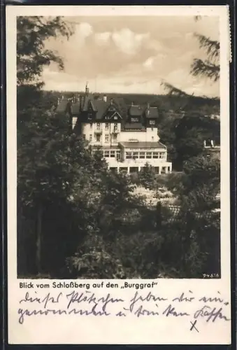 AK Tecklenburg im Teutoburger Wald, Blick vom Schlossberg auf den Burggraf