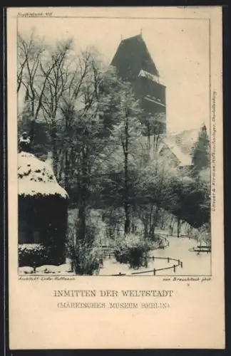 AK Berlin, Märkisches Museum, Winteransicht