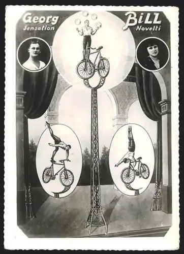 Fotografie Fahrrad Artist Georg Bill bei Balance Akt