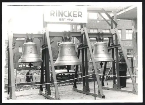 Fotografie Ansicht Sinn, neue Glocken der Glockengiesserei Rincker