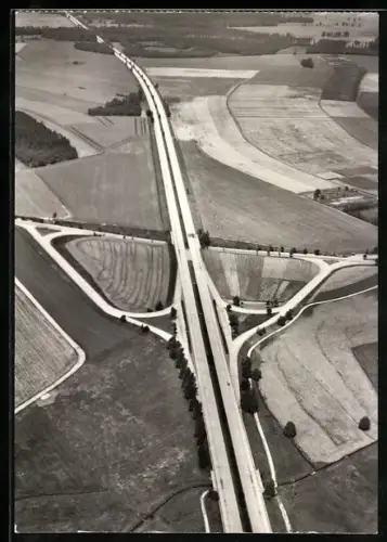AK Autobahnkreuz bei Thiendorf, Fliegeraufnahme