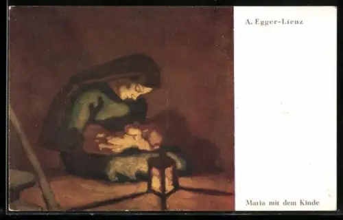 Künstler-AK Albin Egger-Lienz: Maria mit dem Kinde