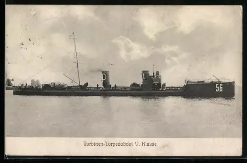 AK Turbinen-Torpedoboot V. Klasse V-156, Kriegsschiff