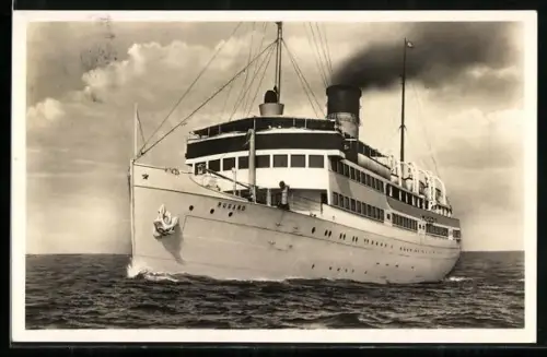 AK Doppelschraubendampfer S.S. Rugard unter Dampf, Passagierschiff