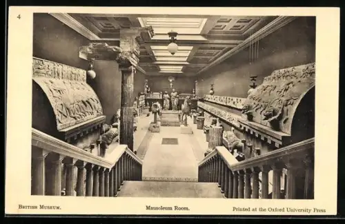 AK London, British Museum, Mausoleum Room