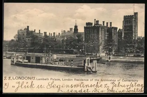AK London, Lambeth Palace, London Residence of the Archbishop of Canterbury