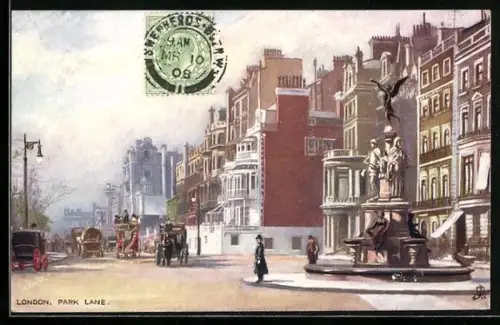 Künstler-AK London, Park Lane