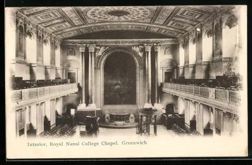 AK Greenwich, Royal Naval College Chapel, Interior