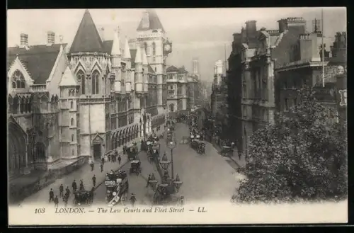 AK London, The Law Courts and Fleet Street