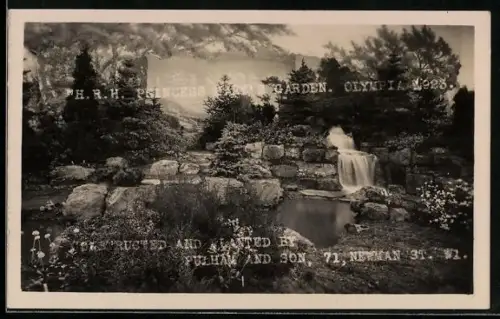 AK London, Olympia 1923, H. R. H. Princess Mary`s Garden