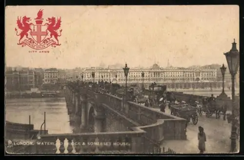AK London, Waterloo Bridge & Somerset House