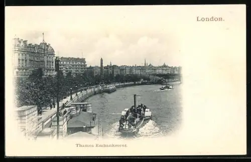 AK London, Thames Embankment