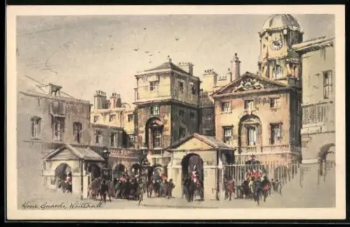 Künstler-AK Whitehall, Horse Guards