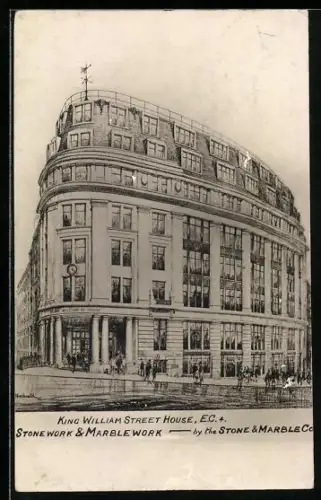 Künstler-AK London, King William Street House