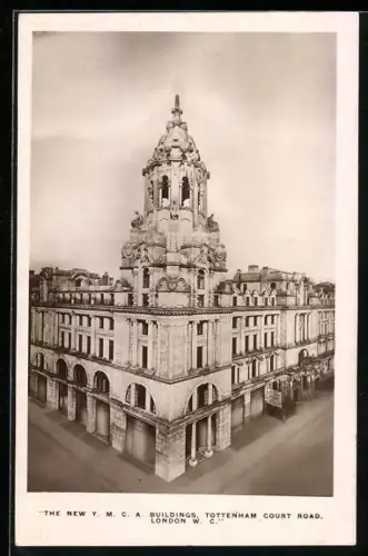 AK London, The New Y. M. C. A. Buildings, Tottenham Court Road