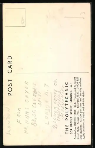 AK London, The Polytechnic, Regent Street