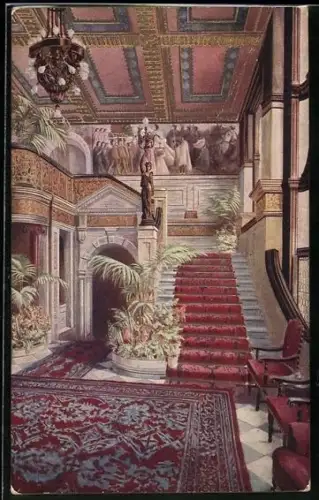 Künstler-AK London-W., Trocadero Restaurant, Innenansicht