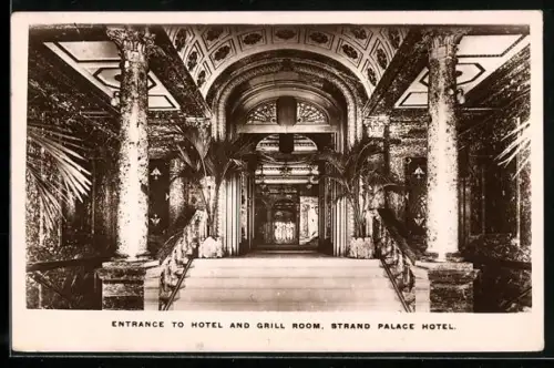 AK London, Strand Palace Hotel, Entrance to Hotel and Grill Room