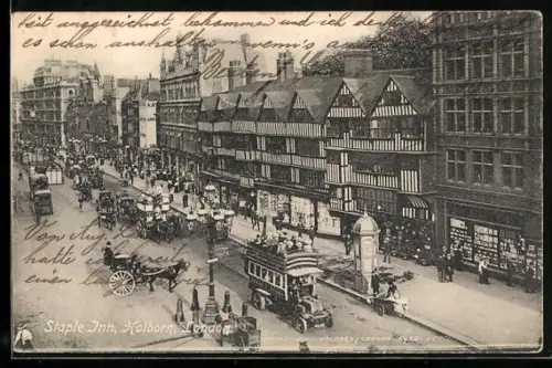 AK London, Staple Inn, Holborn, Street Scene