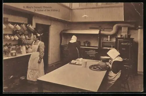 AK Chiswick, St. Mary`s Convent, a corner of the kitchen