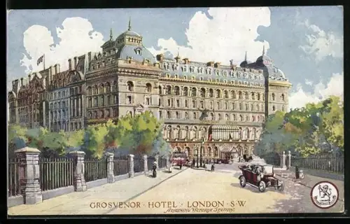 AK London, Blick auf das Grosvenor Hotel