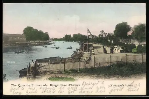 AK Kingston-on-Thames, The Queen`s Promenade