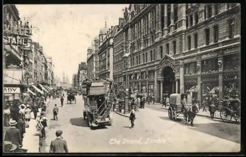 AK London, The Strand, Hotel Cecil