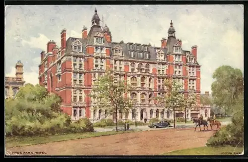 Künstler-AK London, Hyde Park Hotel, Knightsbridge