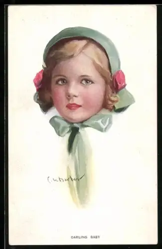 Künstler-AK Court Barber: Darling Baby, blondes Mädchen