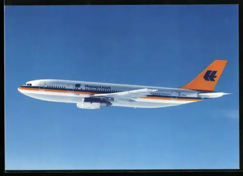 AK Flugzeug, Hapag-Lloyd Airbus A-300 B4 im Flug
